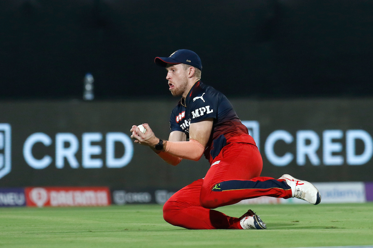 David Willey sent Nitish Rana packing on a score of 10 with brilliant piece of fielding