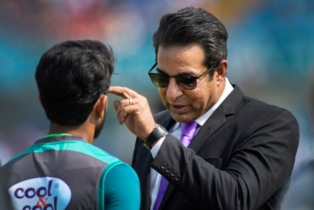 Wasim Akram had a conversation with one of the Pakistan players.