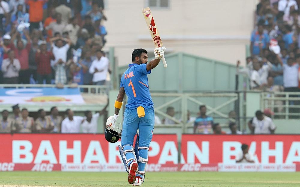 Twitter reacts to centurion KL Rahul’s ‘hands on-ear’ celebration shutting down noise from critics