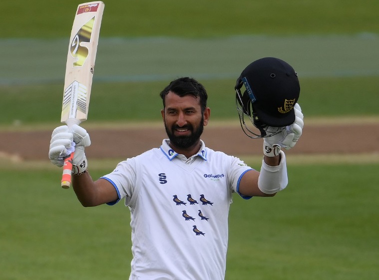 Cheteshwar Pujara bowled an over of leg-spin County Cricket