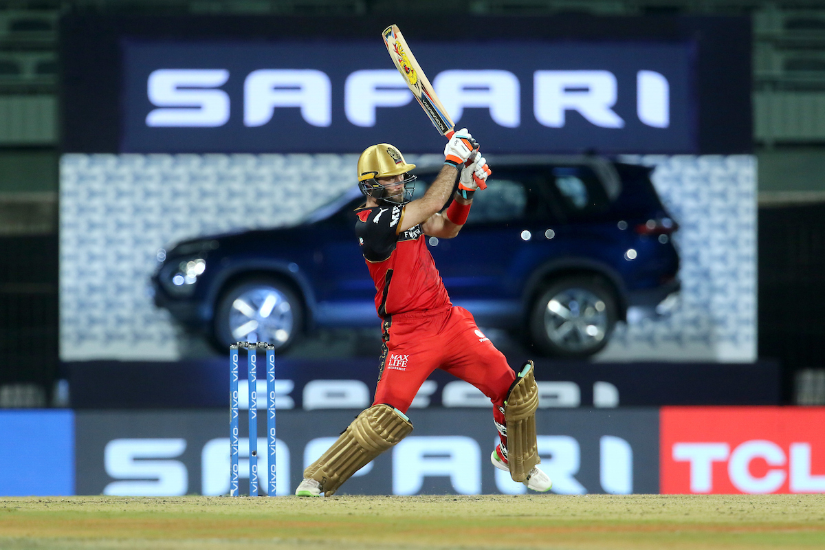 Maxwell scored his first half century in five years