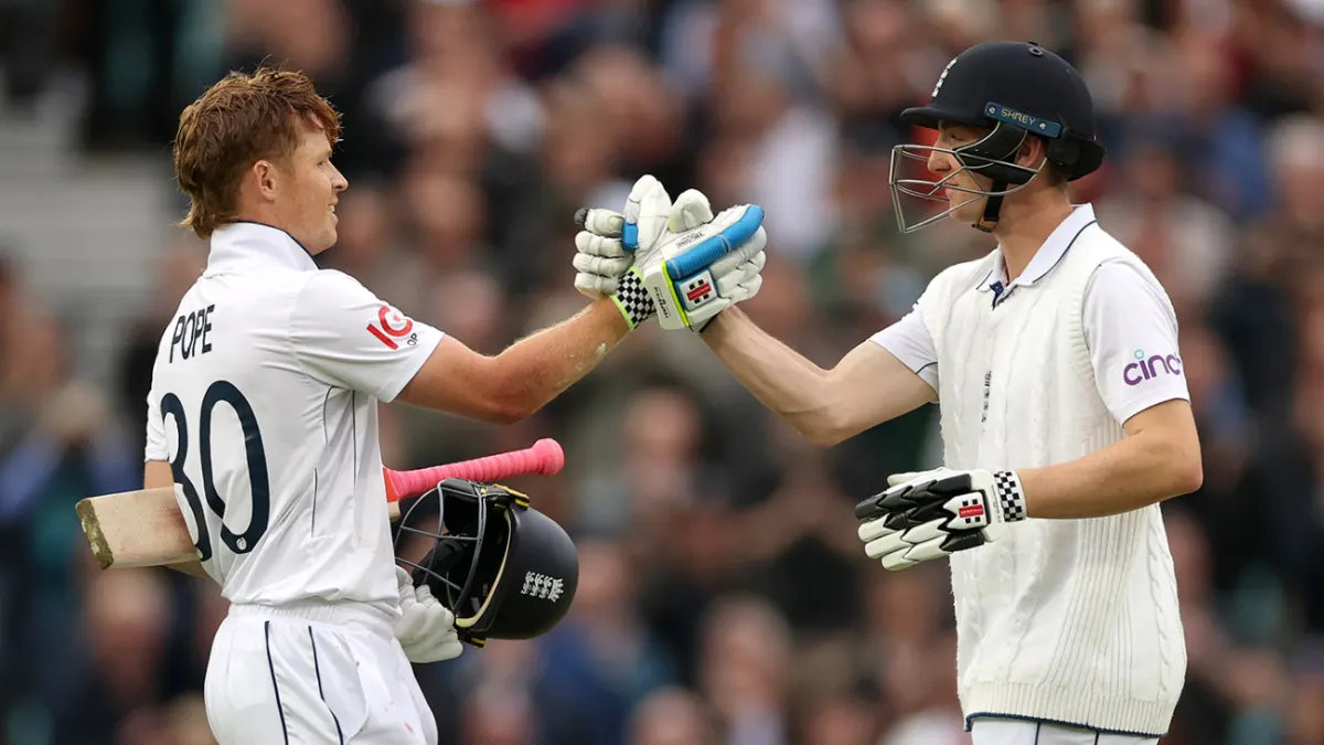 Harry Brook and Ollie Pope 