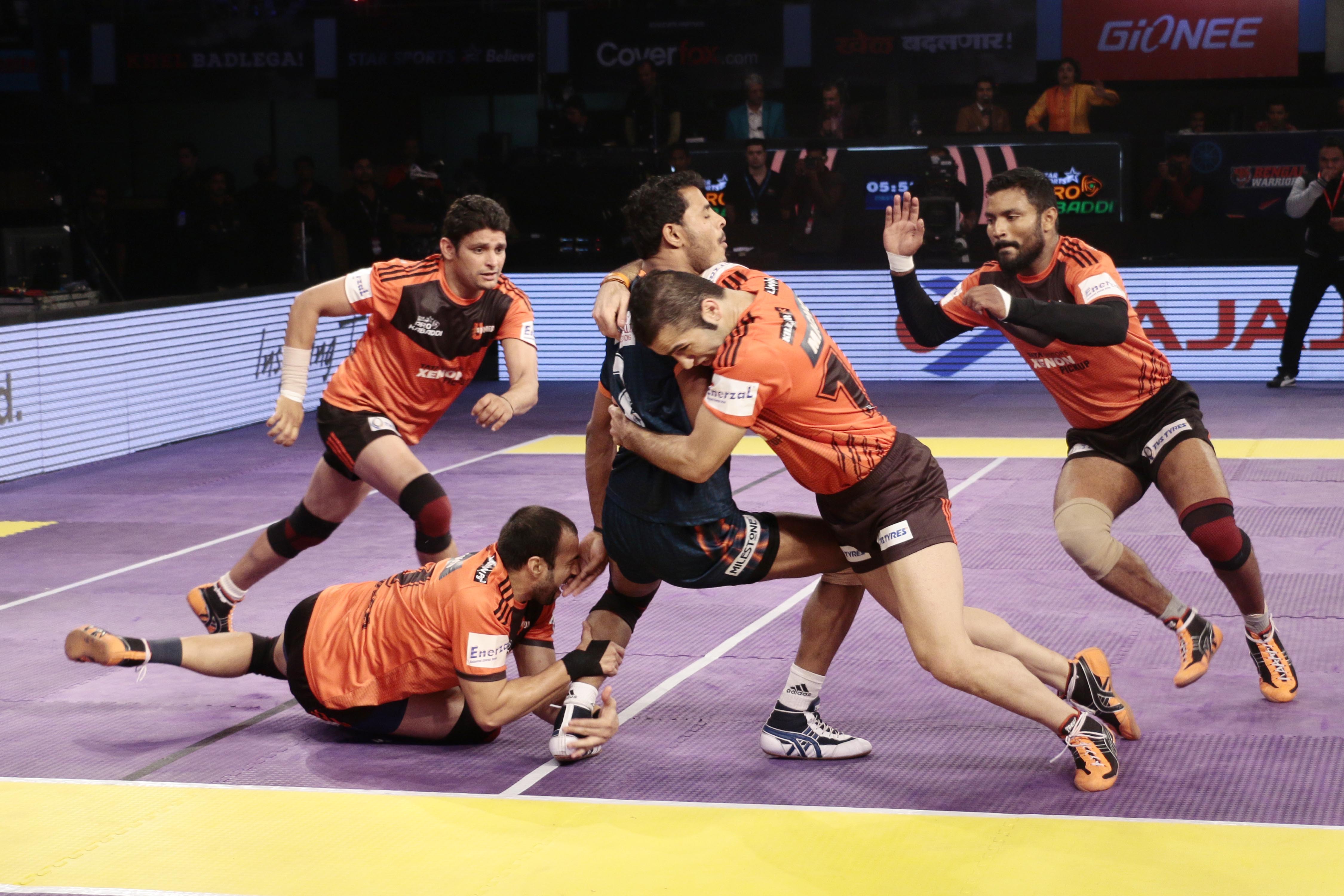 Pro Kabaddi: Rishank sizzles as U Mumba beat Bengal Warriors