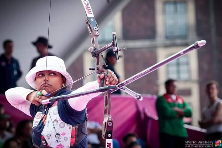 Deepika Kumari claimed a Gold medal in the women's individual category