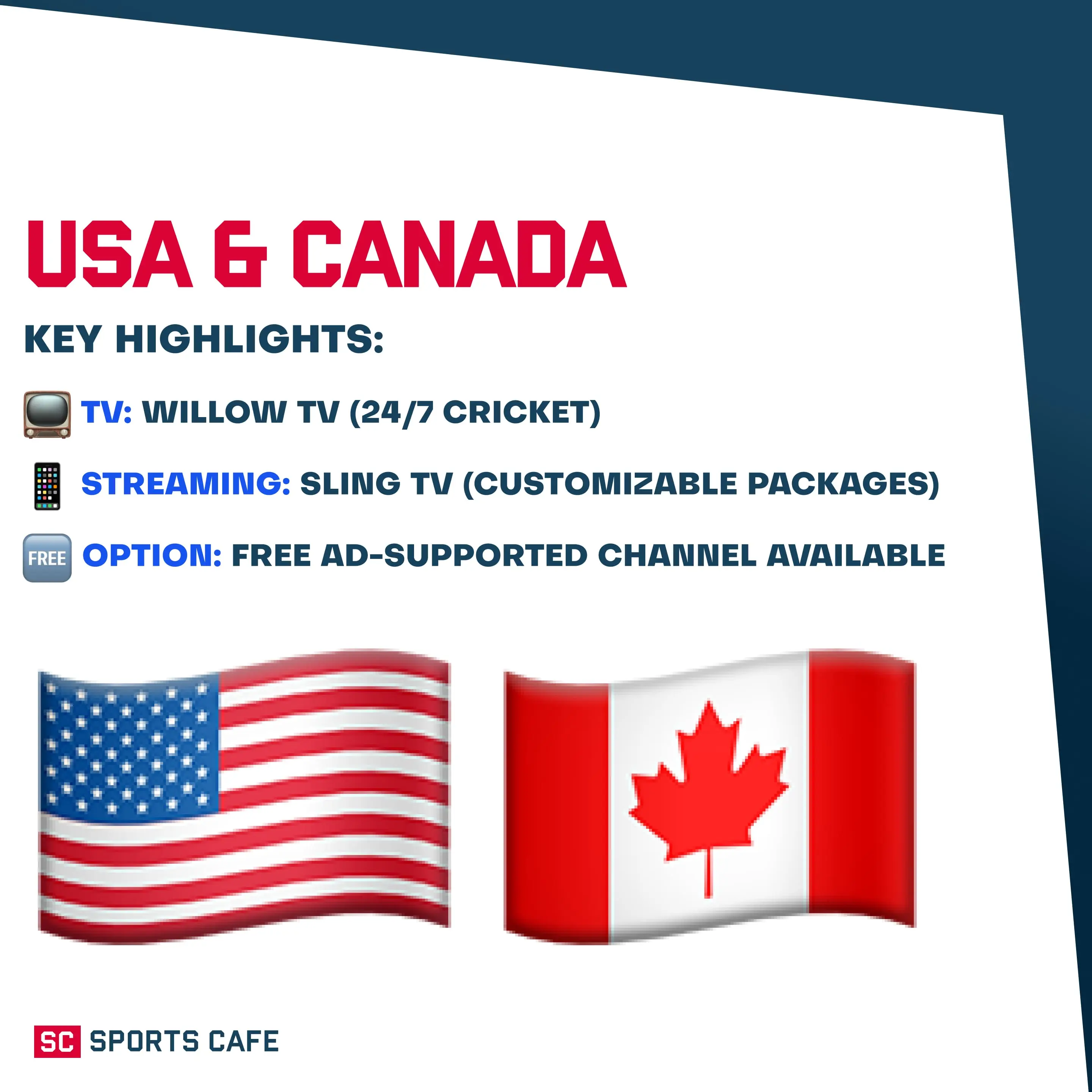 USA  and Canada.