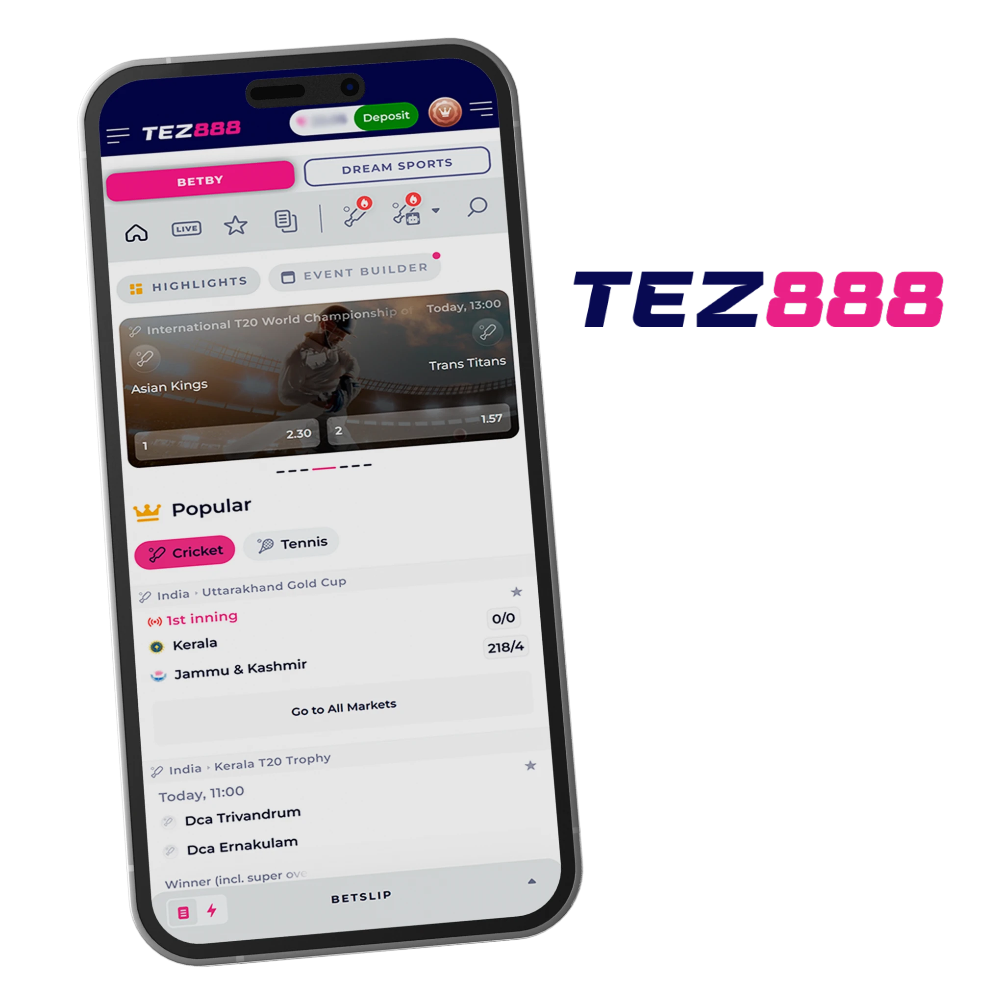 Sports Betting App – Tez888.