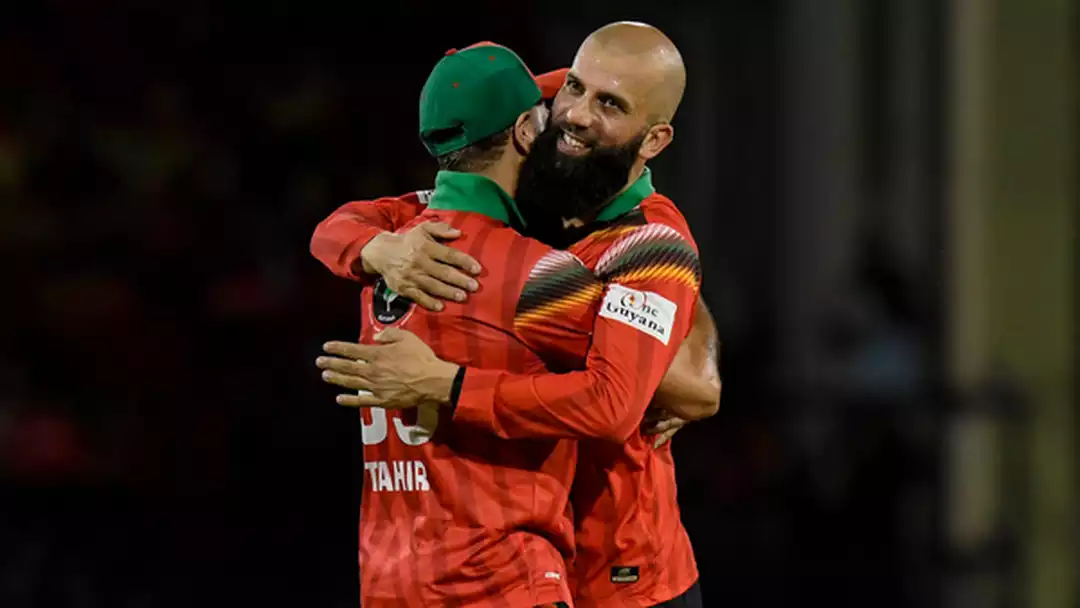 Moeen Ali struck a quick 42 and scalped two wickets at Providence Stadium to help the Guyana Amazon Warriors defeat Dubai Capitals in the GSL.