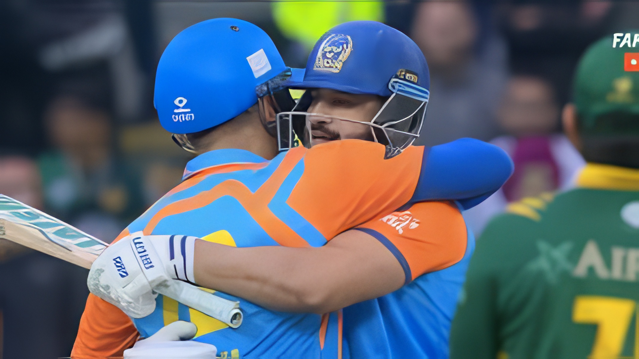 Irfan Pathan and Yusuf Pathan celebrate India Champions' win against Pakistan Champions in WCL 2024 Final 