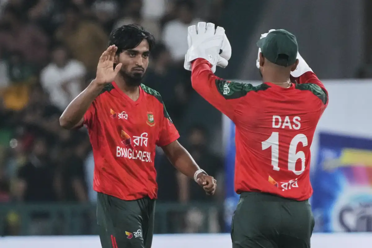 Tanzim Hasan Sakib set-up Pakistan skipper Salman Agha Ali beautifully in Mirpur o hand Bangaldesh a third wicket on Sunday