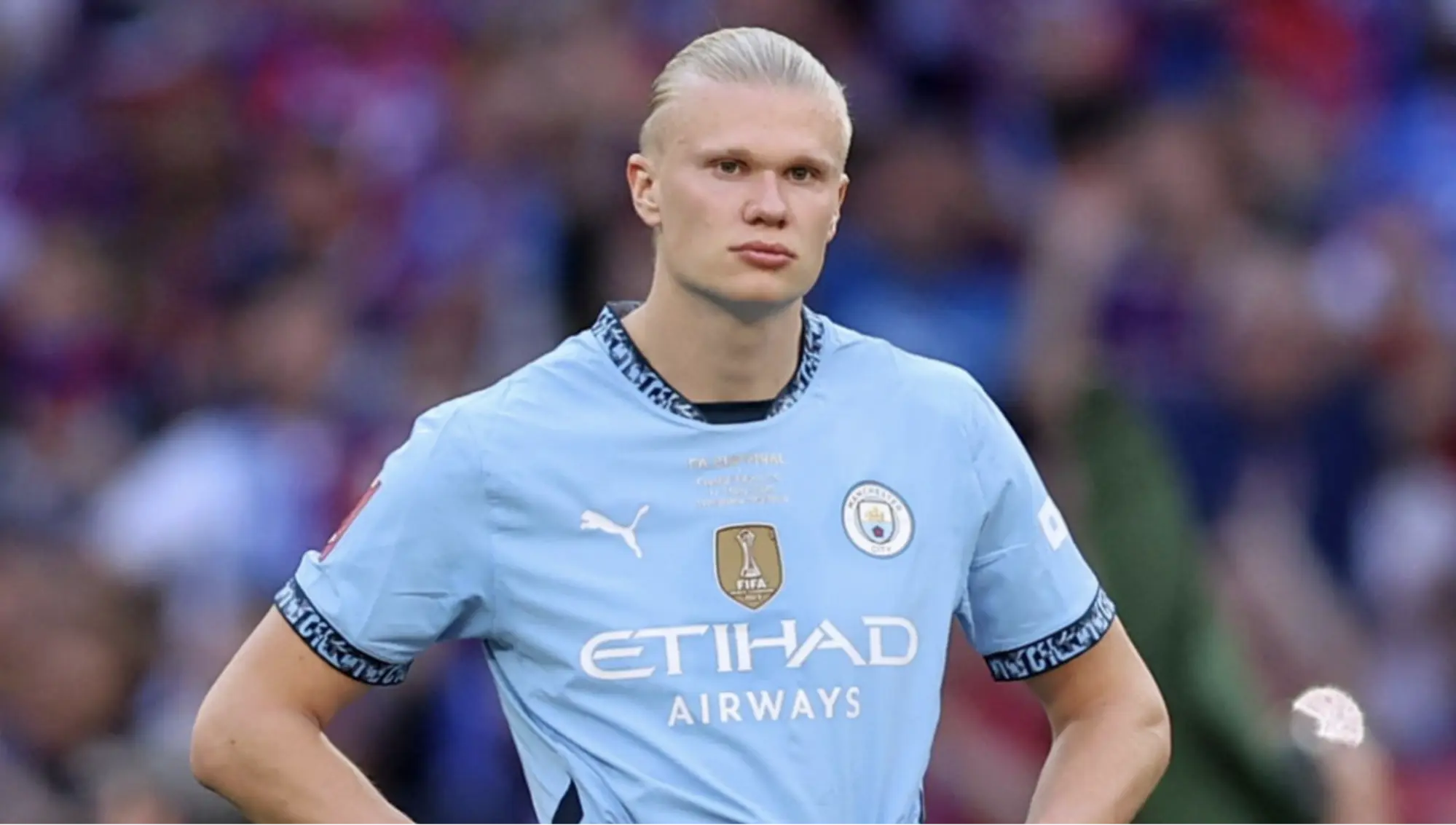 Erling Haaland Reacts After Playing a Draw against Arsenal.
